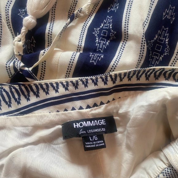 Hommage Navy & White Maxidress- Long - Picture 3 of 3